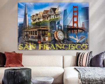 Collage San Francisco van Dieter Walther