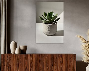 Succulent in concrete pot by Imperial Art House