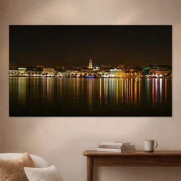 Night Bay and Skyline of Split - Magical Croatia