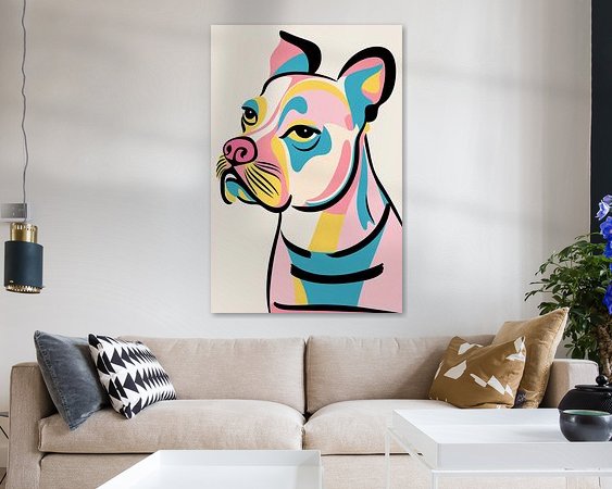 Example of the artwork in a room
