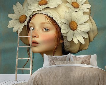 White flowers II van Mirjam Duizendstra