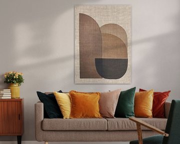 TW living - Linen collection - abstract brown van TW living