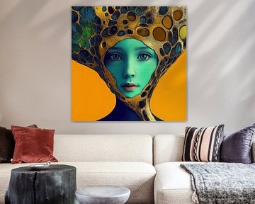 Vrouwenportret met hoofdtooi