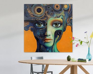 Vrouwenportret met hoofdtooi