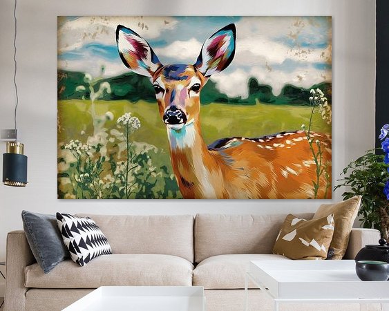 Example of the artwork in a room