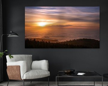 The sun and the sea of clouds by Steffen Henze