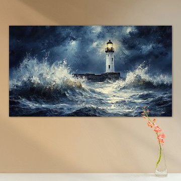 lighthouse in the sea