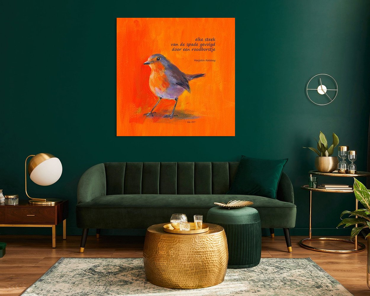 Example of the artwork in a room