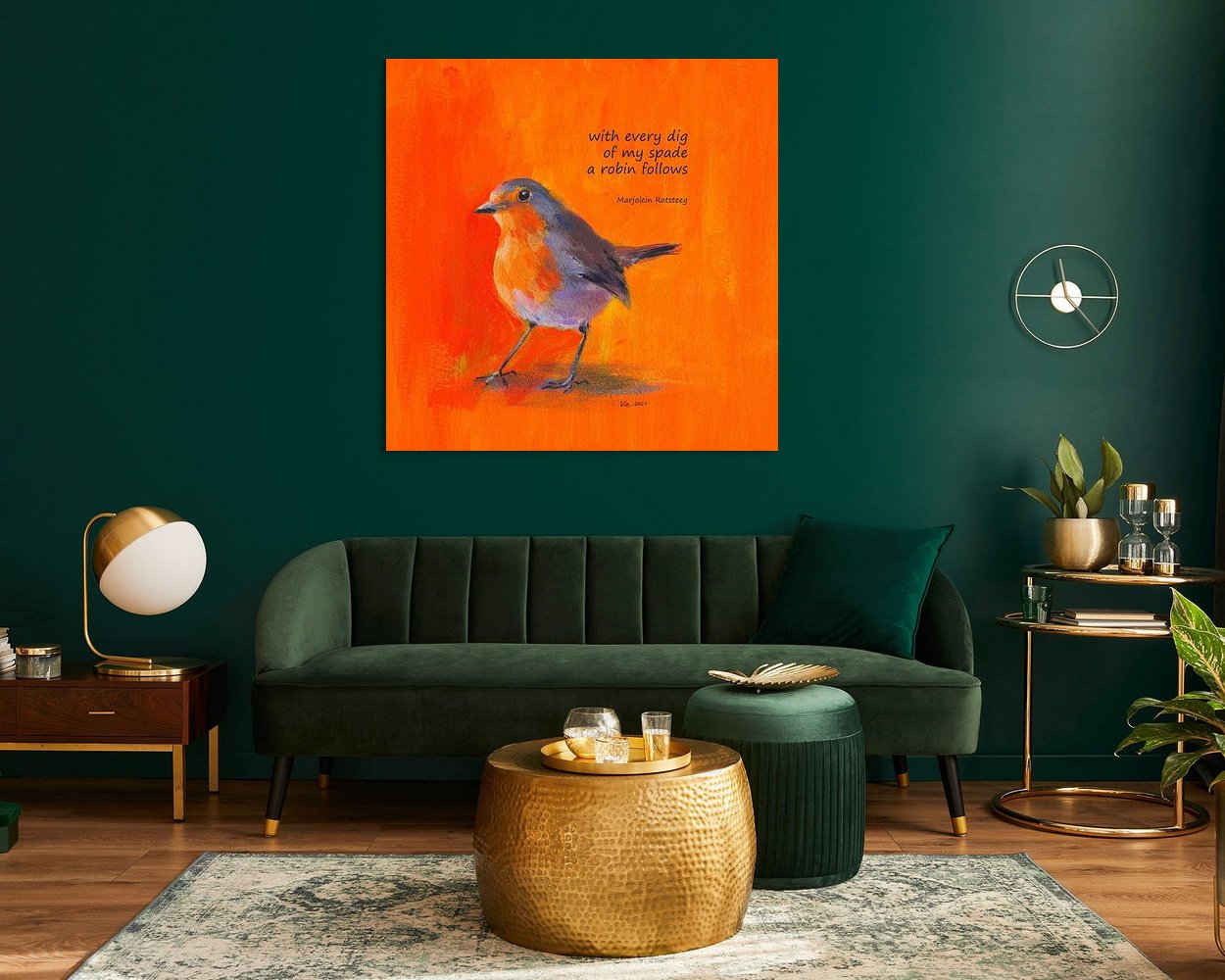 Example of the artwork in a room