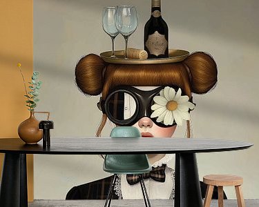 Example of the artwork in a room