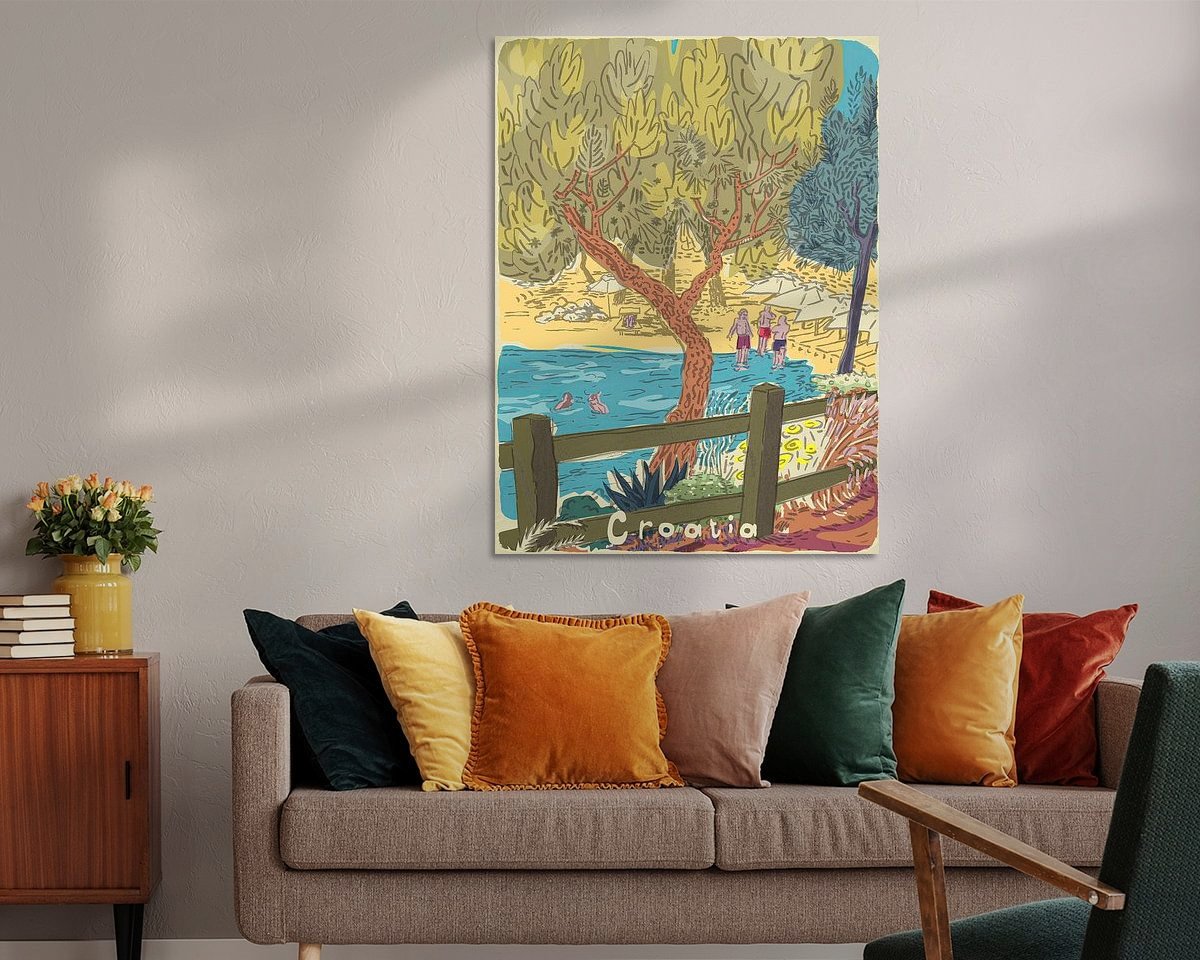 Example of the artwork in a room