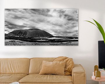 Panorama met vulkaan | Lanzarote van Flatfield