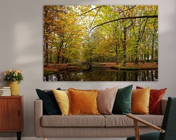 't Oude Hof in Bergen with trees in autumn colours