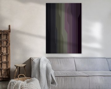 Geometrische lijnen violetgroen