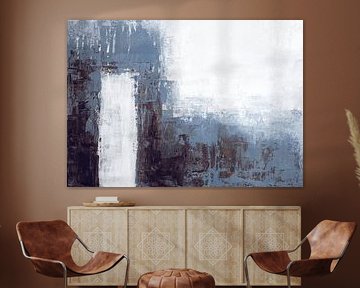 Horizontal blau