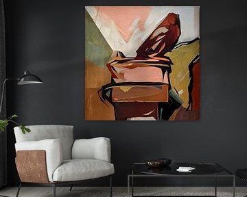 Het Puttertje in abstracte versie van Joyce de Jong