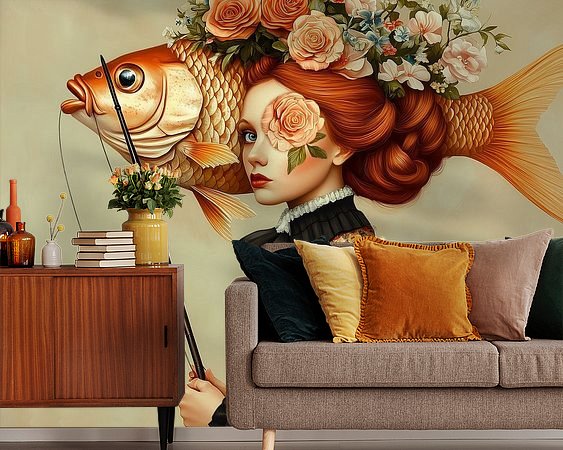 Example of the artwork in a room