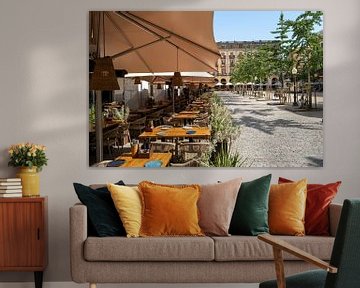 Terrace in Girona Spain