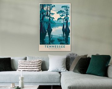 Affiche de voyage vintage du Tennessee sur Poster Art Shop