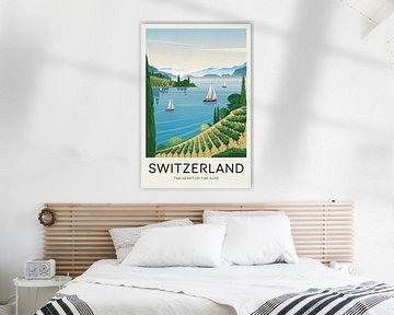 Switzerland Vintage Travel Poster von Poster Art Shop