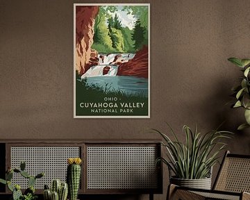 Nationaal park Cuyahoga-vallei, Ohio van Poster Art Shop