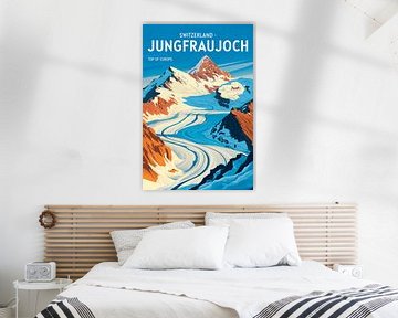 Jungfraujoch, Zwitserland van Poster Art Shop