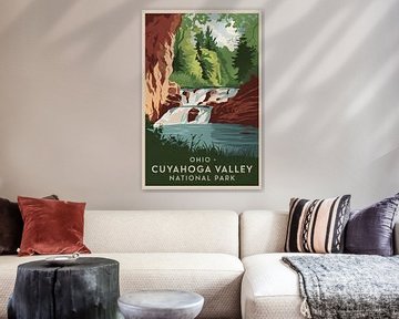 Nationaal park Cuyahoga-vallei, Ohio van Poster Art Shop