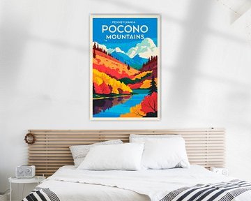 Montagnes Pocono, Pennsylvanie sur Poster Art Shop