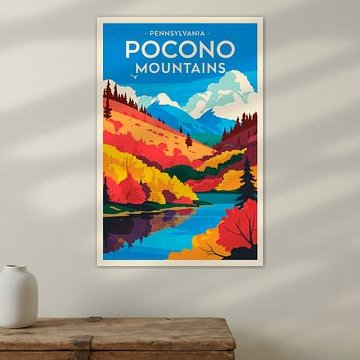 Pocono Mountains, Pennsylvania by Poster Art Shop