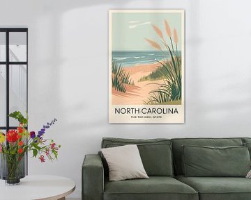 North Carolina by Poster Art Shop