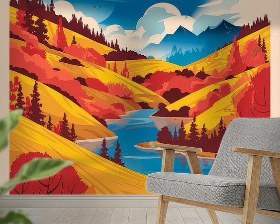 Example of the artwork in a room