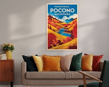 Pocono bergen, Pennsylvania van Poster Art Shop