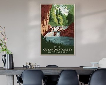 Nationaal park Cuyahoga-vallei, Ohio van Poster Art Shop