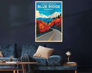 North Carolina by Poster Art Shop