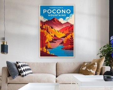 Pocono Mountains, Pennsylvania von Poster Art Shop