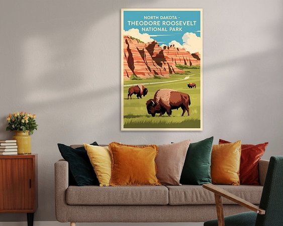 Example of the artwork in a room