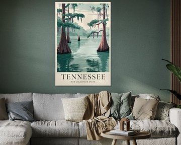Affiche de voyage vintage du Tennessee sur Poster Art Shop