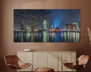 Rotterdam Skyline Lights - Part two by Tux Photography