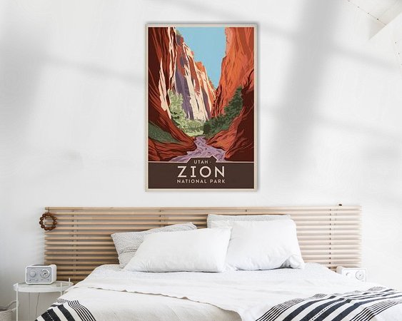 Example of the artwork in a room