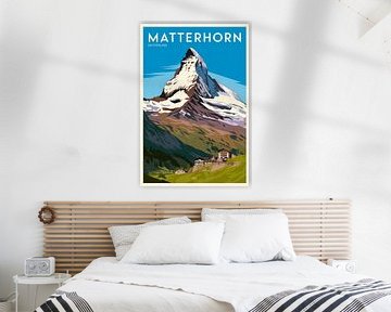 Zermatt, Zwitserland van Poster Art Shop