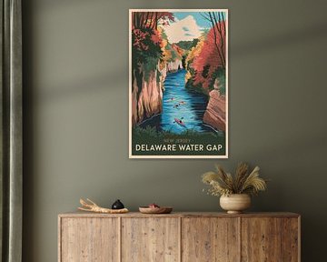 Delaware Water Gap, New Jersey by Poster Art Shop