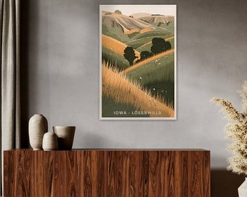Iowa Vintage Travel Poster by Poster Art Shop