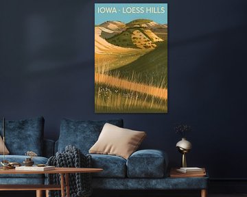 Iowa - Loess Hills by Poster Art Shop