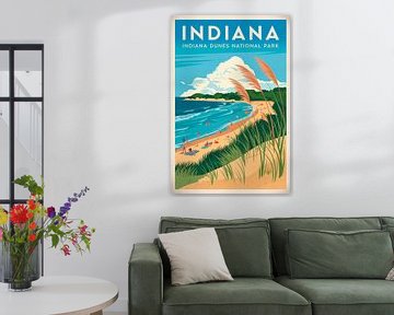 Nationaal park Indiana Dunes van Poster Art Shop