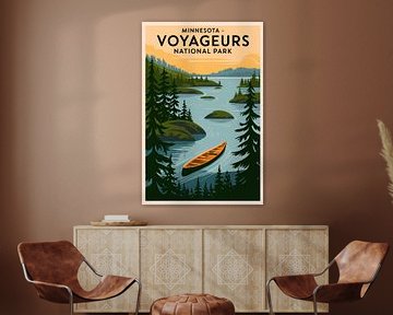 Minnesota - Voyageurs National Park by Poster Art Shop