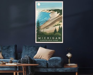 Michigan van Poster Art Shop