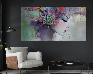 Vrouwen van Abstract Schilderij
