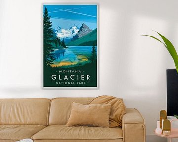 Montana / Glacier National Park by Poster Art Shop