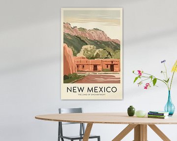 New Mexico Vintage Reisposter van Poster Art Shop