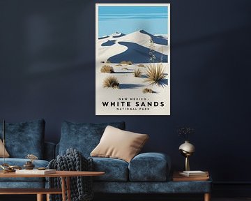 New Mexico - Nationaal park White Sands van Poster Art Shop